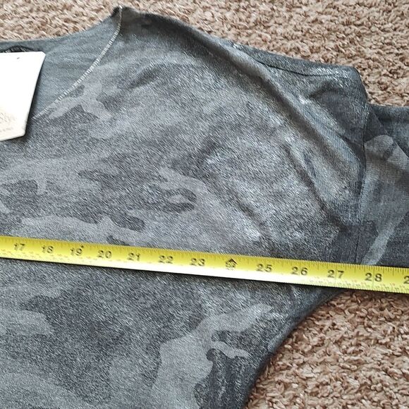 D-STYLE Women's Gray Camouflage Tunic With a Metallic Sheen Size S/M   Italy - Picture 2 of 6